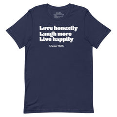 Love, Laugh, Live Unisex t-shirt
