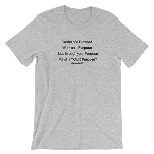 Purpose Athletic Heather Short-Sleeve Unisex T-Shirt-Chester PARC