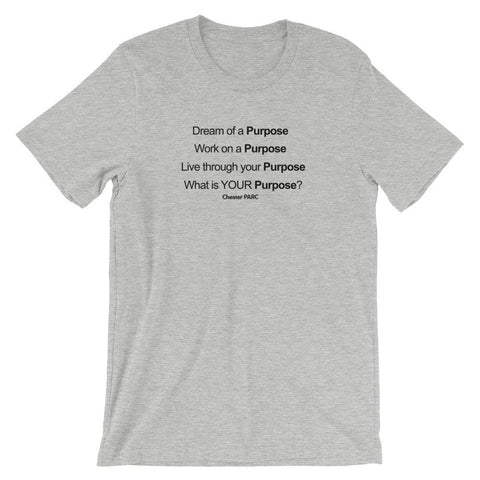 Purpose Black Heather Short-Sleeve Unisex T-Shirt