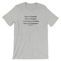 Purpose Athletic Heather Short-Sleeve Unisex T-Shirt-Chester PARC