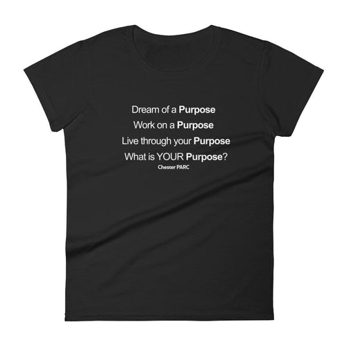 Purpose Women's short sleeve t-shirt in Black-Chester PARC